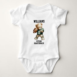Zukünftiger Fußballspieler Teddybär Baby Strampler