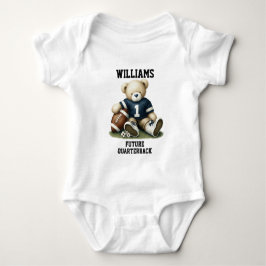 Zukünftiger Fußballspieler Teddybär Baby Strampler