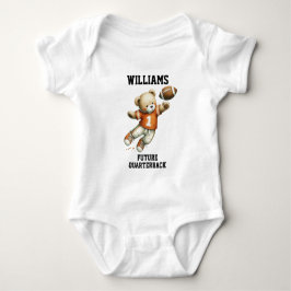 Zukünftiger Fußballspieler Teddybär Baby Strampler