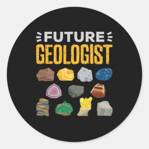 Zukünftiger Geologe Geologiestudent Runder Aufkleber