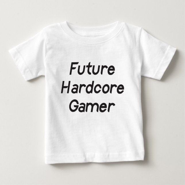 Zukünftiger hardcoreGamer Baby T-shirt (Vorderseite)
