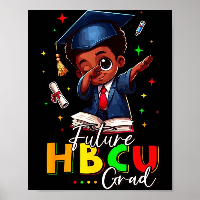 Zukünftiger Hbcu-Absolvent Geschichte Schwarzer Ju Poster (Vorne)