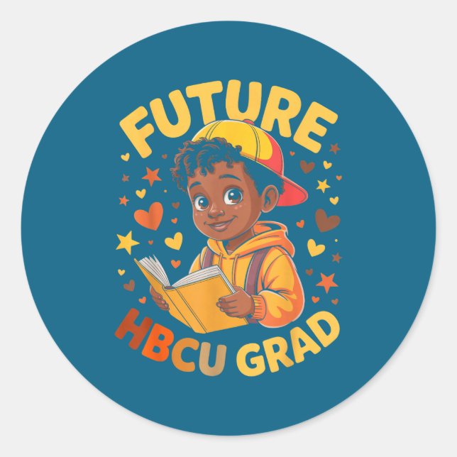 Zukünftiger Hbcu-Absolvent Juneteenth-Schule Runder Aufkleber (Vorderseite)