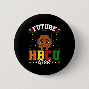 Zukünftiger Hbcu-Absolvent Junge Schwarzer Histori Button