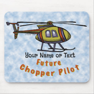 Zukünftiger Hubschrauberpilot Mousepad