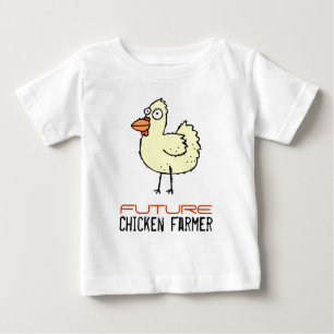 Zukünftiger Huhn-Bauer Baby T-shirt