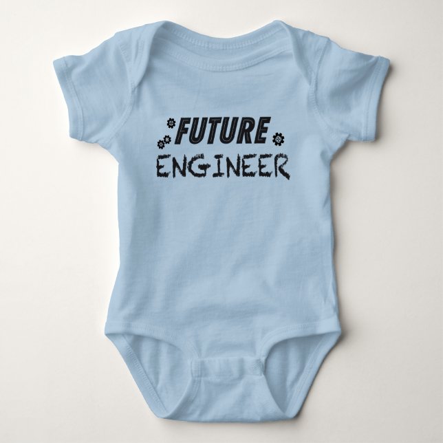 Zukünftiger Ingenieur Baby Strampler (Vorderseite)