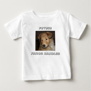 Zukünftiger Juniorlenker - rauer Colliewelpe Baby T-shirt