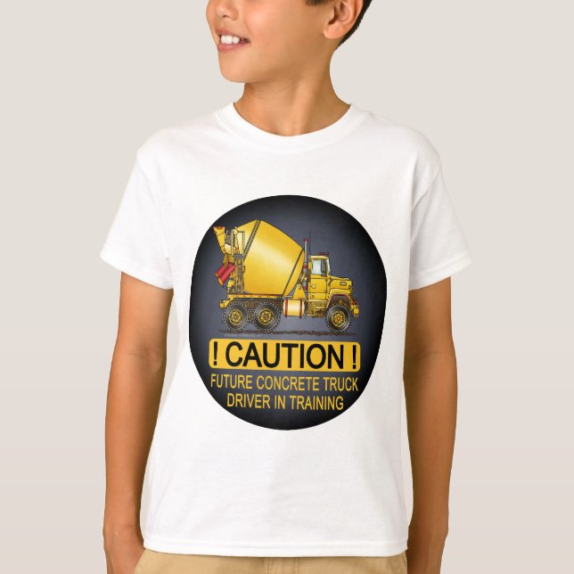 Zukünftiger konkreter LKW-Fahrer scherzt T - Shirt (Vorderseite)