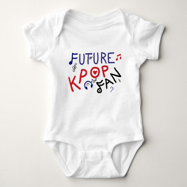Zukünftiger KPOP Fan! Baby Strampler (Vorderseite)