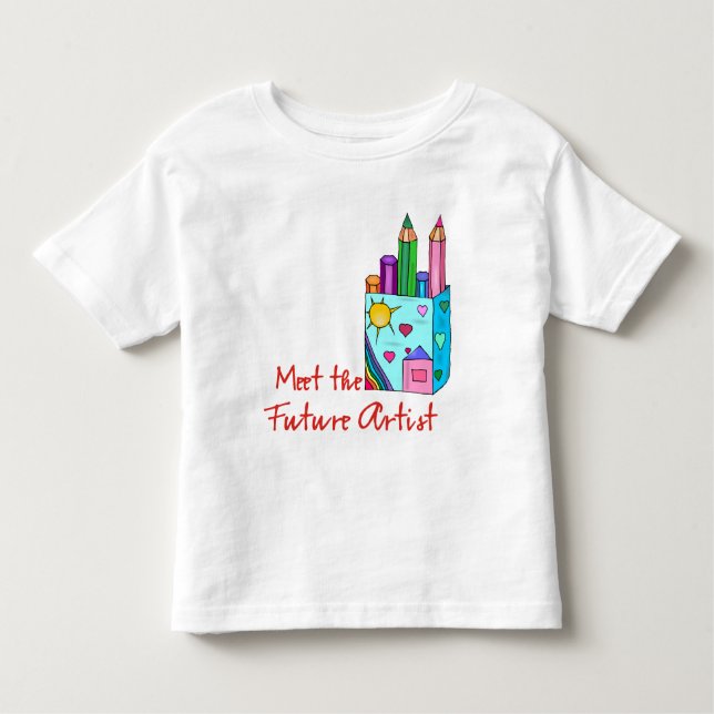 Zukünftiger Künstler Kleinkind T-shirt (Vorderseite)