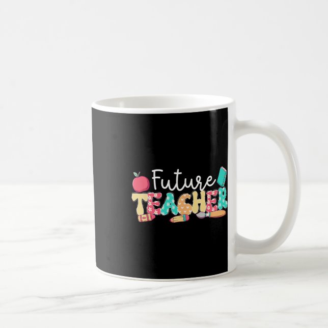 Zukünftiger Lehrer in Ausbildung Groovy Student Te Kaffeetasse (Rechts)
