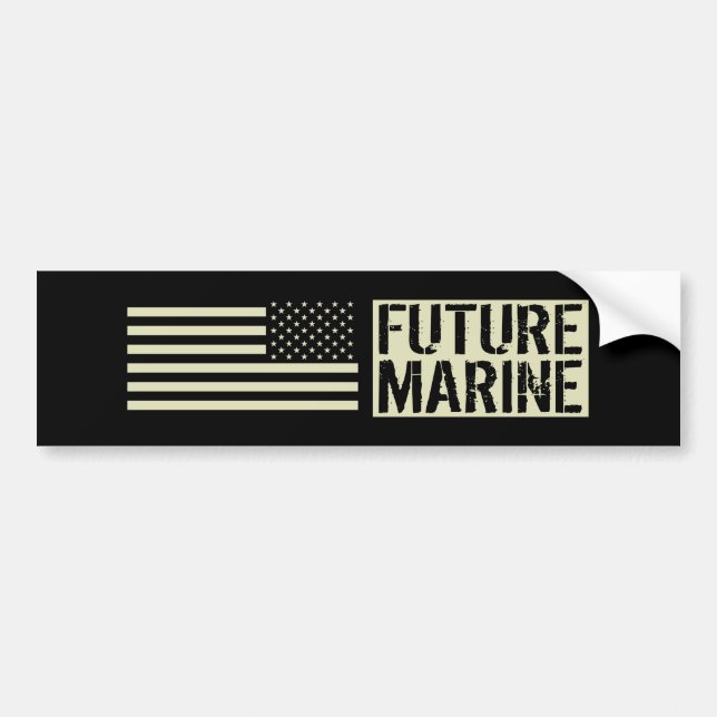 Zukünftiger Marinesoldat Autoaufkleber (Vorne)