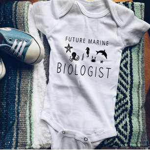 Zukünftiger Meeresbiologe Süße Meeresbiologie Baby Strampler
