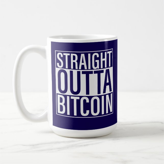 Zukünftiger Millionär Bitcoin Humor Kryptowährung  Kaffeetasse (Links)