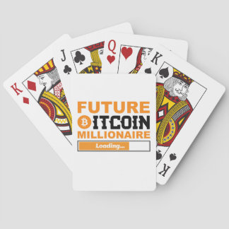 Zukünftiger Millionär Bitcoin Humor Kryptowährung  Spielkarten