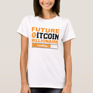 Zukünftiger Millionär Bitcoin Humor Kryptowährung T-Shirt