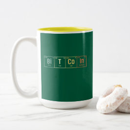 Zukünftiger Millionär Bitcoin Humor Kryptowährung  Zweifarbige Tasse