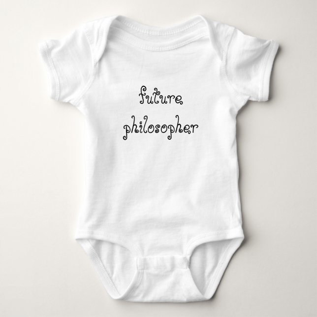Zukünftiger Philosophen-Säuglings-Strampler Baby Strampler (Vorderseite)