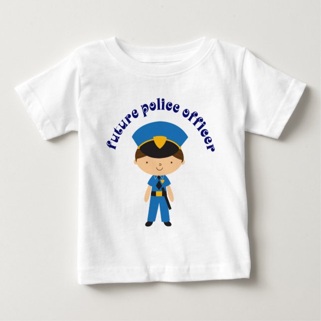 Zukünftiger Polizeibeamte Baby T-shirt (Vorderseite)