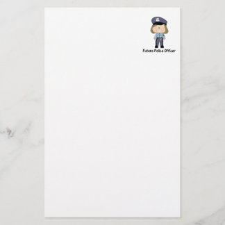 zukünftiger Polizeibeamte (Mädchen) Briefpapier