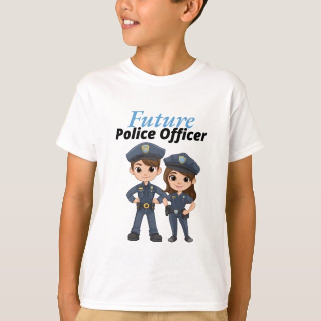 Zukünftiger Polizeibeamter T-Shirt (Vorderseite)