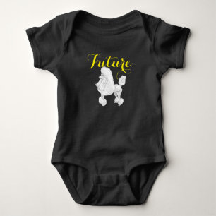 Zukünftiger Pudel-Baby-Bodysuit Baby Strampler