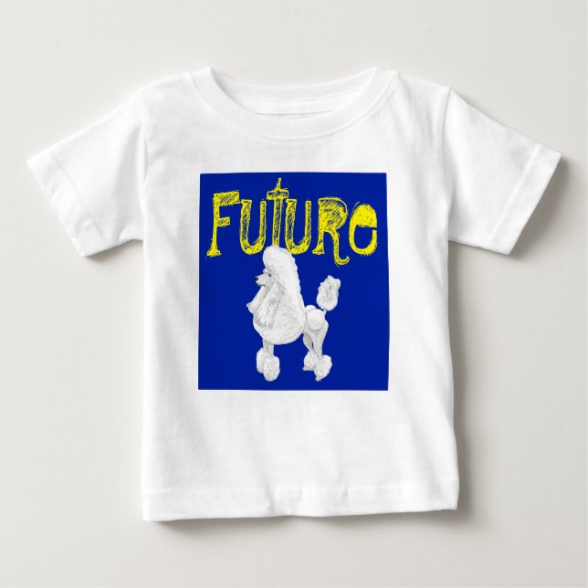 Zukünftiger Pudel-Baby-T - Shirt (Vorderseite)