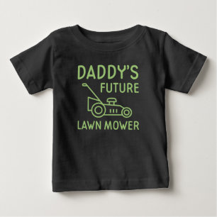 Zukünftiger Rasenmäher des Vatis Baby T-shirt