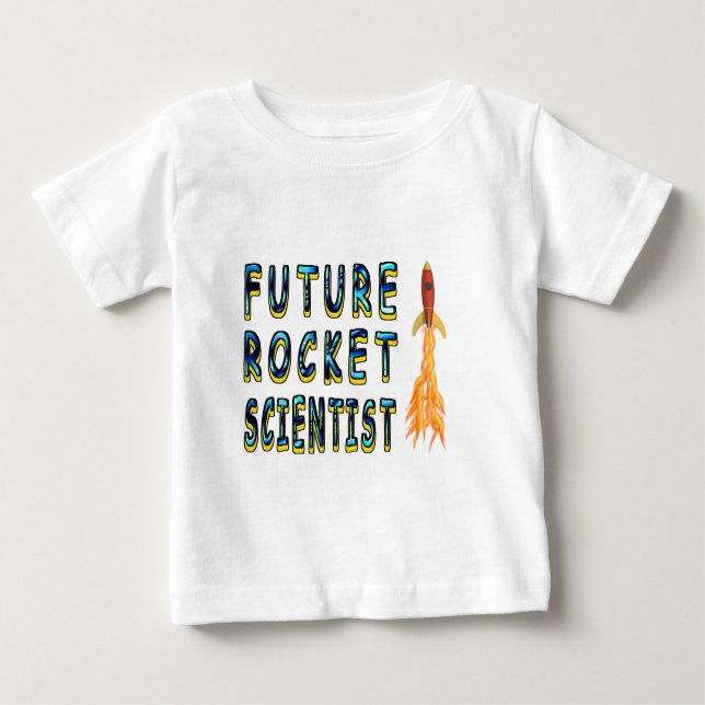 Zukünftiger Rocket-Wissenschaftler Baby T-shirt (Vorderseite)