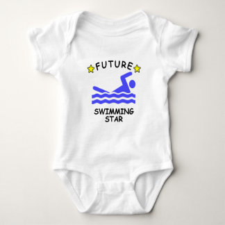 Zukünftiger Schwimmen-Stern Baby Strampler