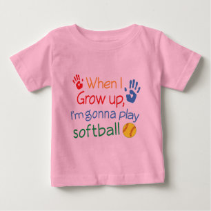Zukünftiger Softball-Spieler Baby T-shirt