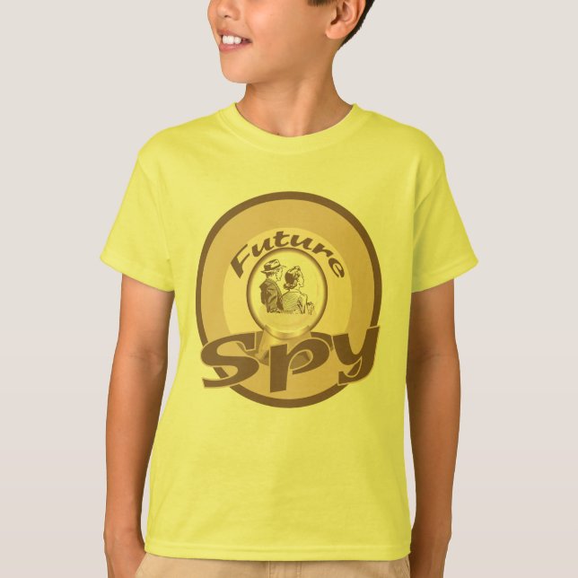Zukünftiger Spion scherzt Berufs-T - Shirt (Vorderseite)