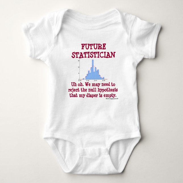 Zukünftiger Statistiker Baby Strampler (Vorderseite)