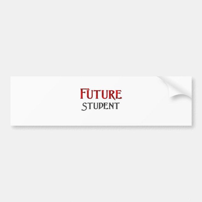 Zukünftiger Student Autoaufkleber (Vorne)