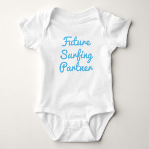 Zukünftiger surfender Partner-Baby-Bodysuit Baby Strampler