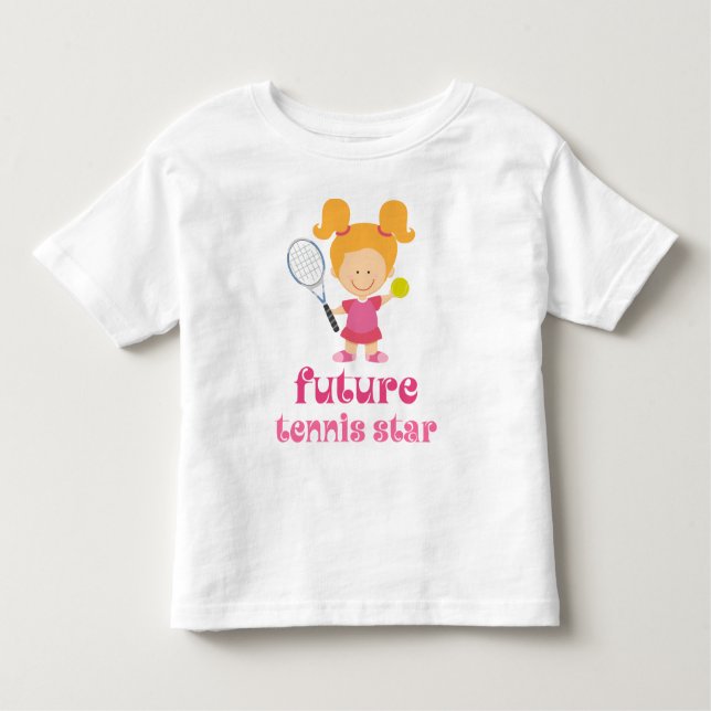 Zukünftiger Tennisstar (Spieler) Kleinkind T-shirt (Vorderseite)