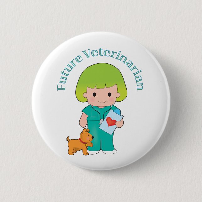 Zukünftiger Tierarzt Button (Vorderseite)