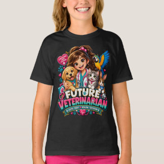 Zukünftiger Tierarzt Kinder Tierliebhaber T-Shirt