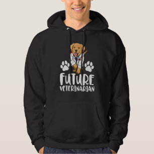Zukünftiger Tierarzt Labrador Frauen lieben Hunde- Hoodie