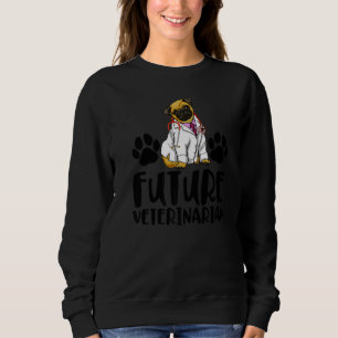 Zukünftiger Tierarzt-Mops Frauen lieben Hundedokt Sweatshirt