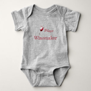 Zukünftiger Winzer Lustiger Weinliebhaber Baby Strampler