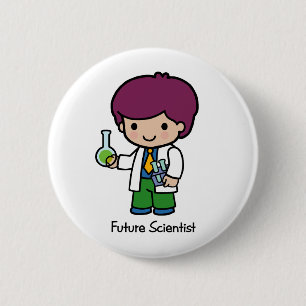 Zukünftiger Wissenschaftler - Junge Button