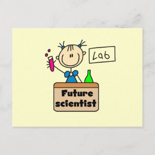 Zukünftiger Wissenschaftler Postkarte