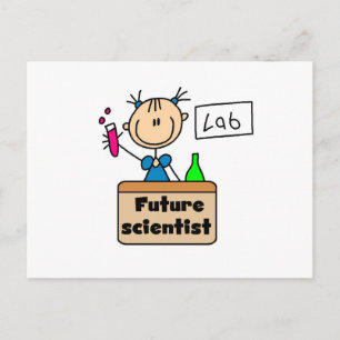 Zukünftiger Wissenschaftler Postkarte