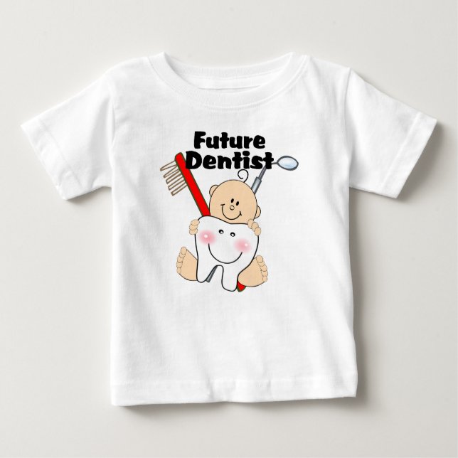 Zukünftiger Zahnarzt Baby T-shirt (Vorderseite)