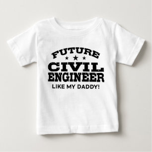 Zukünftiger Ziviler Ingenieur Baby T-shirt