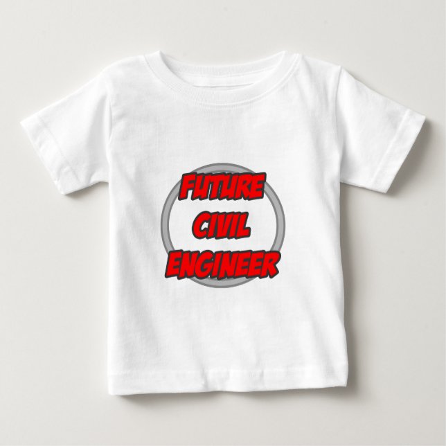 Zukünftiger Ziviler Ingenieur Baby T-shirt (Vorderseite)