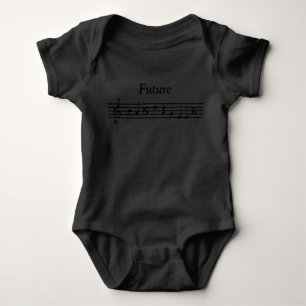 Zukünftiges Bandgeek-Shirt Baby Strampler
