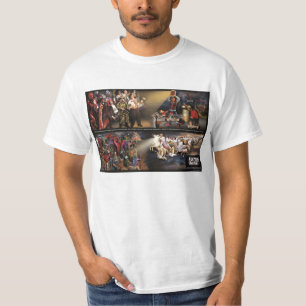 Zukünftiges Beben-Wandgemälde/altes Logolite-Shi T-Shirt
